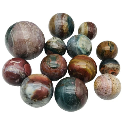 Wholesale Natural Healing Crystal Gemstone Polished Ball Ocean Jasper Sphere Decoration