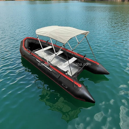 (CE) 3.3m 11ft Wholesale PVC Folding Inflatable Boat Inflatable Fishing Boat with Aluminum Floor