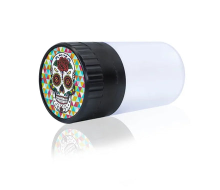 63mm Multi-Function 4-Part Plastic Grinder Glass Jar Storage Container Big Capacity Food Container Kitchen Boxed Logo Technique