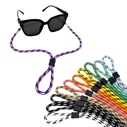 Hot Sale S&H K110 Unisex Durable Sunglasses Chain Solid Pattern Colored Rope Carrying Strap Bag Packaging Eyeglasses Parts