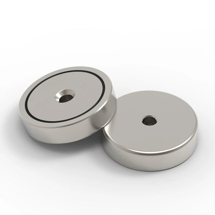 550lbs 250kgs D75mm Pot Magnet Fishing Kit Neodymium Countersunk Hole With Rope