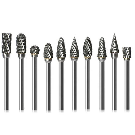 6*12mm Size Tungsten Carbide Double /single groove Rotary Burrs File Drill