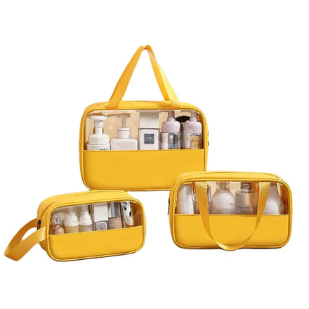 2022 Wholesale Promotional Women Transparent Clear Pvc Cosmetic Bag Pvc Travel Packaging Makeup Pouch