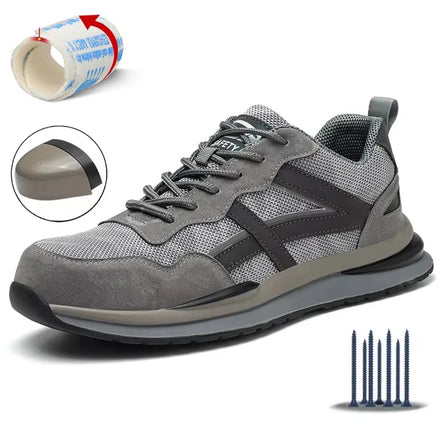 Wholesale OEM Custom Acceptable Steel Toe Factory Safety Work Shoes Industrial Sport Type Sneakers
