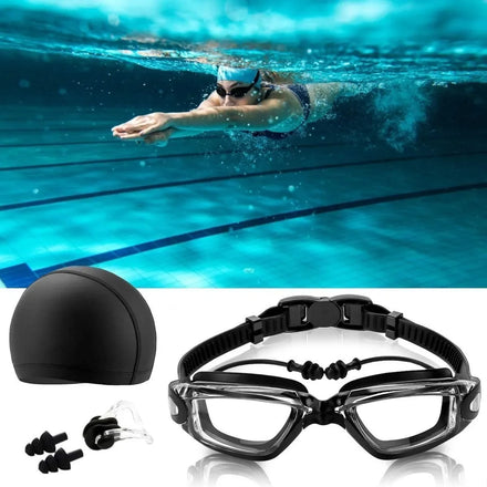 2026 Mens Waterproof Swim Goggles Swimming Pool Glasses Swimming Goggles Anti UV Anti Fog Lens Adults No Leaking