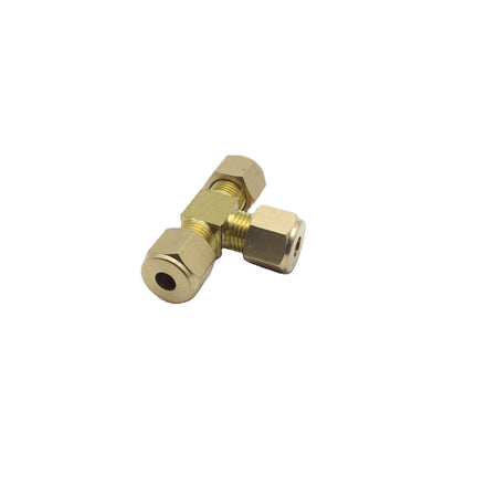 Factory Supply Brass Twin Ferrule Fittings Tee Fire Fighting Fittings