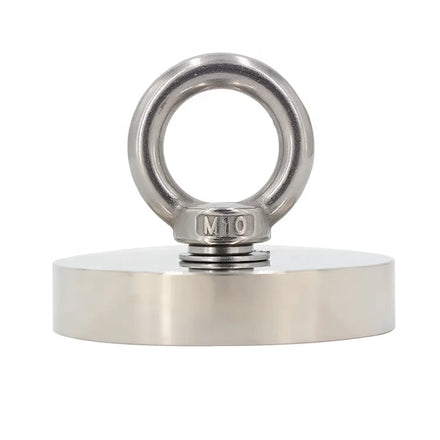 200KG 440LBS N35 D75mm Single Sided Countersunk Hole Round Big Size Neodymium Fishing Magnet