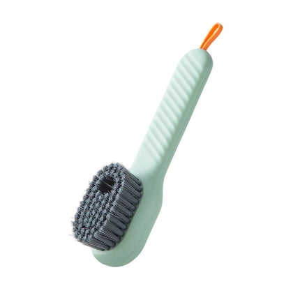 Multifunctional Automatic Soap Liquid Adding Shoe Brush Long-handled Soft-bristled Home Laundry Clothing Soap Dispenser Brush