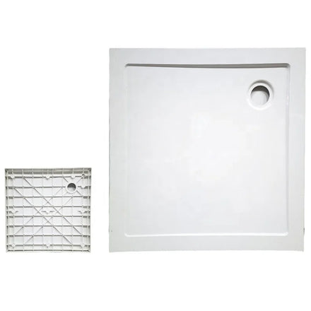 High European Quality Standard OEM Abs Square Shower Base Bathroom White Acrylic 40mm 70x70 Tray Square Available