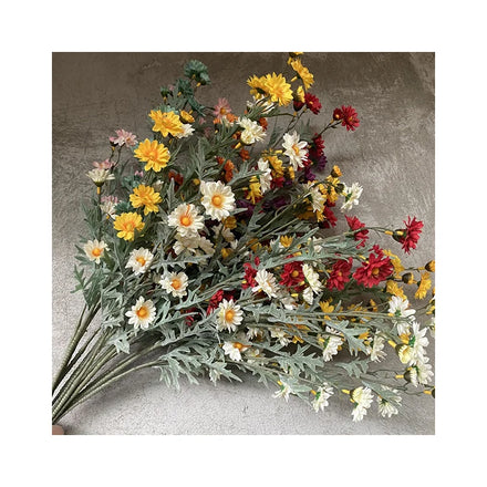 Artificial Magnolia Flower Valentine Spray Autumn Chrysanthemum White Mother's Day Silk Cloth Wedding Valentine's Day Christmas