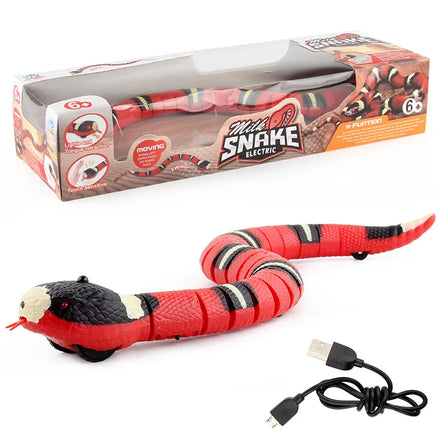 Wholesale Funny Rechargeable Smart Sensing Rattle Snake Pet Dog Toys Snake
