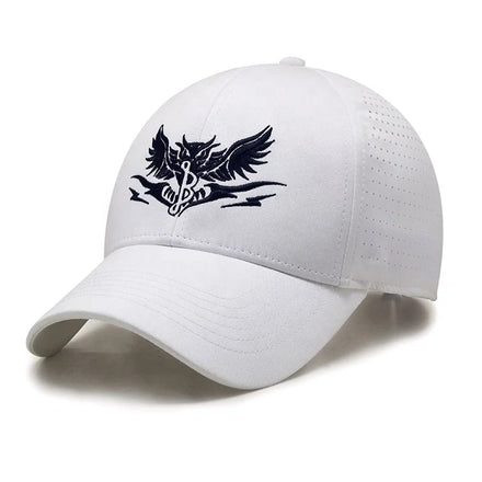 Wholesale Custom Logo 6 Panel Unisex Sport Running Baseball Caps Terry Oxford Fabric Hand Embroidery Image