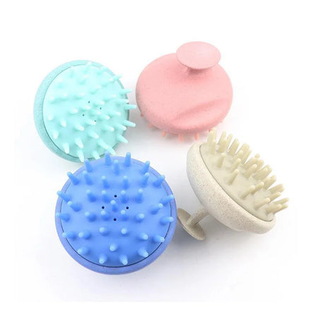 Hair Detangling Massage Scalp Care Plastic Handheld Silicone Head Shampoo Brush