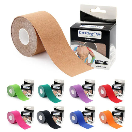 5cm 5m Cotton Kinesiology Tape High Stickiness Athletic Sports Turf Tape Rolls for Football