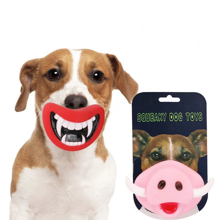 Wholesale Funny Squeaky Chewy Mouth Teeth Pet Dog Toy