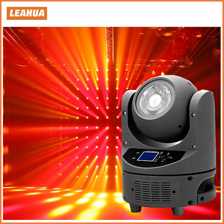LEAHUA Compact Mini Stage Light RGBW Led 60w Magicdot Beam Moving Head for DJ Night Club Wedding Events