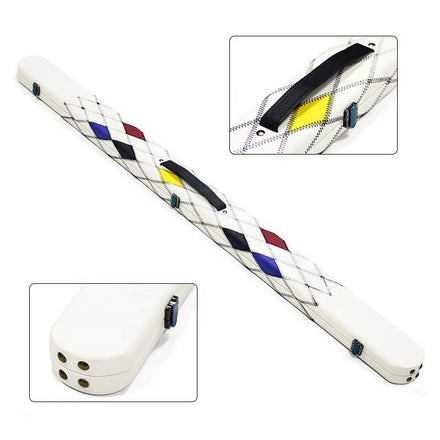 New Colorful Design Superior Quality PU Leather  3/4 Billiard Snooker Cue Case  2Slots Rod Bags  on Sale