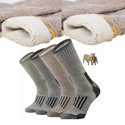 Camel Wool Socks Ski Mens Warm Merino Wool Hiking Socks Thermal Warm Crew Winter Boot Alpaca Wool Winter Sock