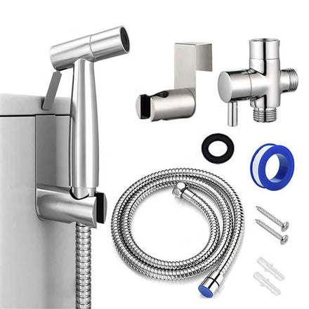 High Quality 304 Stainless Steel Hand Sprayer Set Woman Toilet Bidey High Pressure Handheld Shower Sprayer Toilet Bidet Sprayer