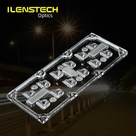 ILENSTECH 5050 Led Lens Customized Led Optics /2x6 Secondary Optics for Streetlight