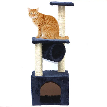Wholesale Wood Hole Play Cat Tree Steps Tower