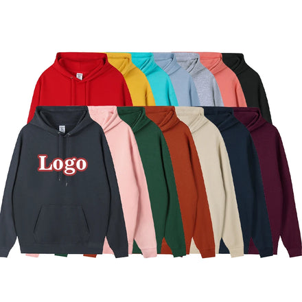 Wholesale 100% Cotton Heavyweight Custom Fleece Men's Hoodies and Sweatshirts Plus Size Solid Pattern for Autumn Season