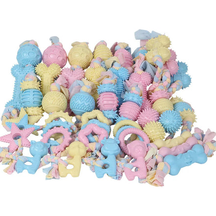 Large Cotton Dog Toy Ball for Molar Training Interactive Puppy Teeth Cleaning Eco-Friendly TPR Pet Toys