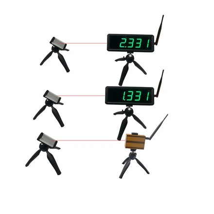 Athletes Timing Racing Timer Stopwatch Electronic Bike Speed Training Skating LED Track Field Wireless Laser Timer for Running