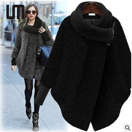 Liu Ming New Year Women Winter Wool Woolen Cloth Warm Plus Size 4XL Jacket Coats