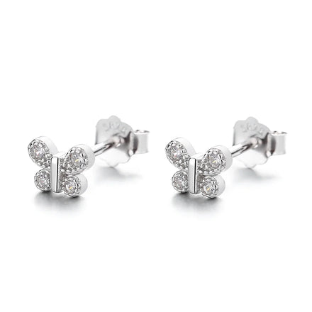 925 Silver Jewelry Sterling Silver Lovely butterfly Earrings
