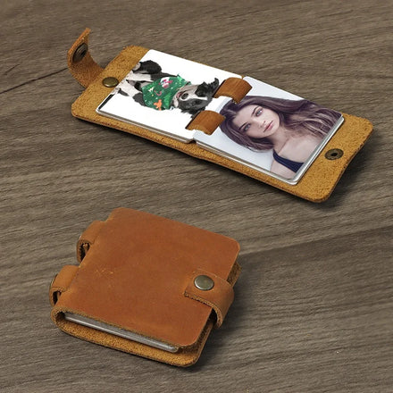 Personalized Baby Photo Book DIY Sublimation Blanks Genuine Leather Mini Photo Album for Wedding Valentine's Day Gift