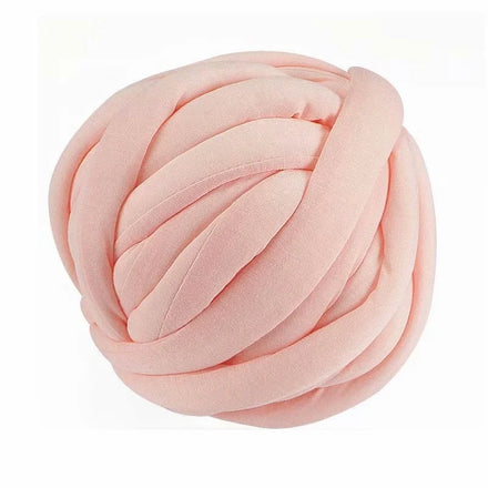 Wholesale Top Super Chunky Knit Roving Yarn Vegan Cotton Thick Tube Filled Yarn for Hand Arm Knitting Blanket