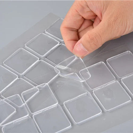 Polyurethane Washable Non Slip Double Sides PU Gel Car Sticky Pad Anti Slip Mat Die-cuts Adhesive Dots Ivy Grip Tape