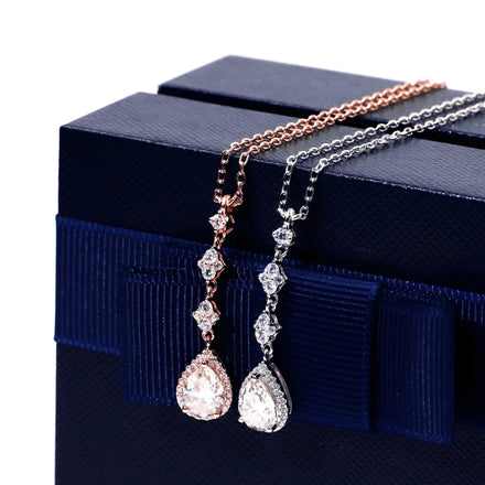 Tianyu Charms 18K Gold Plated Jewelry Choker Mossanite VVS Moissanite 925 Sterling Silver Pendant Necklace for Women