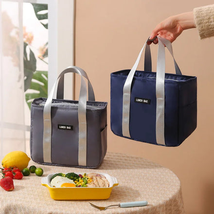 Customized Foldable Thermal Insulation Cold Bag Waterproof Environment-Friendly Hot Lunch Bag Canvas Bag with Zipper