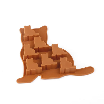 Mould Chocolate Mold 7 Cavities Cat Shape OEM ODM BPA Free Silicone Tray Customized Tools Cake Logo Silicone Mold for Cooking