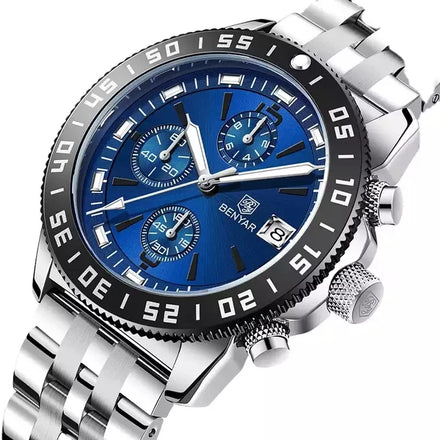 OEM Benyar 5198 Men's Watches 3ATM Waterproof Watch for Men Fashion Luminous Hands Calendar New Hot Selling Men's Sports Watch