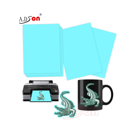 A.DSon Blue Base Backed Transparent Clear Water Transfer White Paper Laser Waterslide Decal Sheets Strong Washability