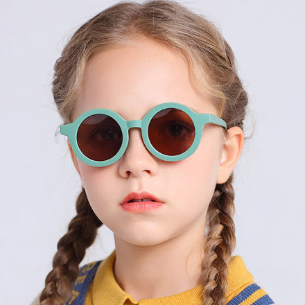 Round Frame Kids Sunglasses Uv Protection Glasses Sunglasses Kids Fashionable Sunglasses with Optional Lenses