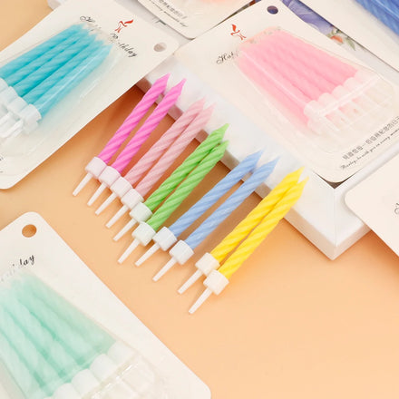 Customizable Color Paraffin Wax Birthday Candles with Cotton Wick and Matches for Christmas Parties-China Factory Direct