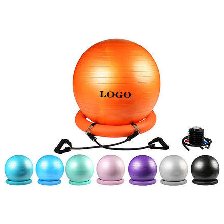 ZJFIT Premium Black PVC Gym Yoga Ball 65cm/95cm Anti-Burst Pilates Exercise Ball Muscle Relax Features Patent Pilates Exercise