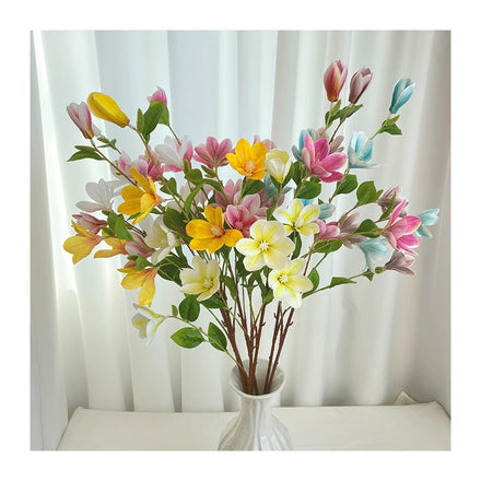 New 7 Head magnolia Bud Decoration Mariage Artificial Flowers Decorative