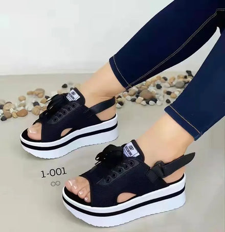 Hot Selling 2026 Large Size Sandals Women Summer Fish Mouth Casual Beach Sandals
