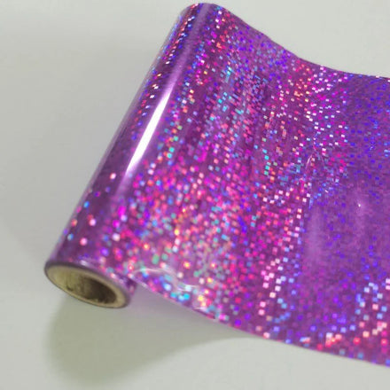 Hot Stamping Foil Metallic Luster PET Material 8CM*120M/64CM*120M Silver square Rolls for Paper Plastic Packaging Printing
