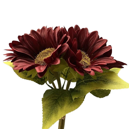 A bunch of 6 Sunflowers in Hand Cheap Wholesale Artificial Flowers Dekoration