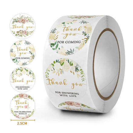 Vi-Factory Wholesale 1inch Thank You Packaging Label Printing Gift Decoration Sealing Sticker for Small Business