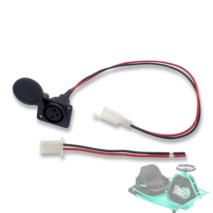 XLR Socket for EVO 500 800 MX500 650 Izip Electric Equipment Free Compatible 3 Pin XLR Male Female Socket Connector & Cable