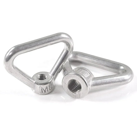 SDPSI 304 Stainless Steel Triangle Lifting Eye Nut Ring Polished & Galvanized M8 M10 M12 M14 M16 Thread Triangle Rings Nut