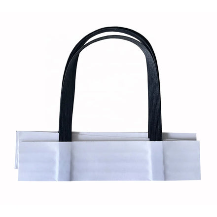 Wholesale Rope Handle Paper Bag Twisted Black Flat String Handle Cord for Paper Bag