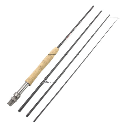 4 Pieces Carbon Fly Fishing Rod Pole 5/6# 1.98m 2.1m 2.4m 2.7m Length Light Feel Medium-Fast Action Fly Fishing Rod